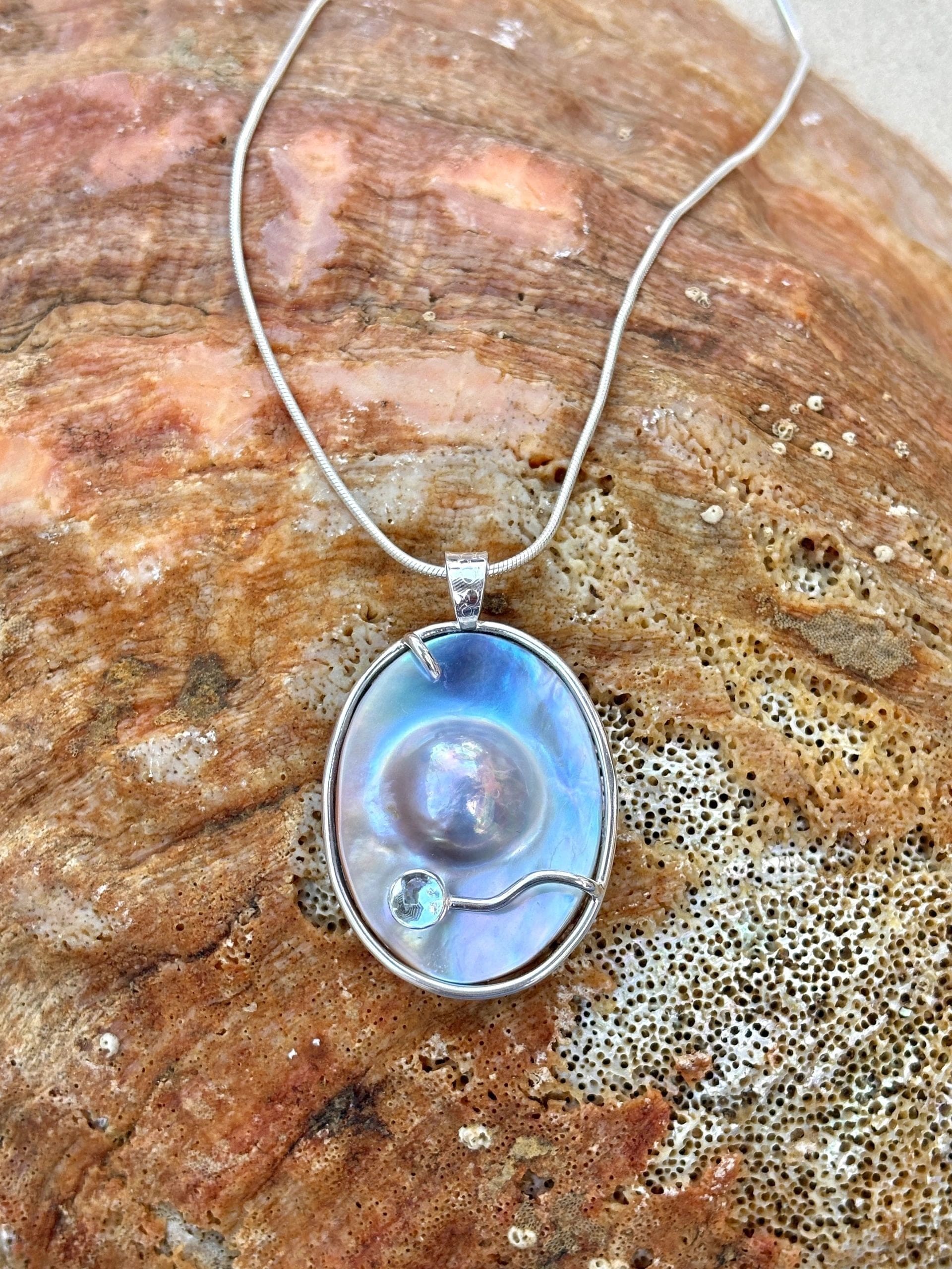 Salt Water Blister Pearl Pendant Amy Jahn Inventory