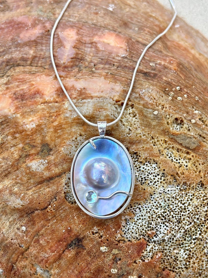 Salt Water Blister Pearl Pendant Amy Jahn Inventory