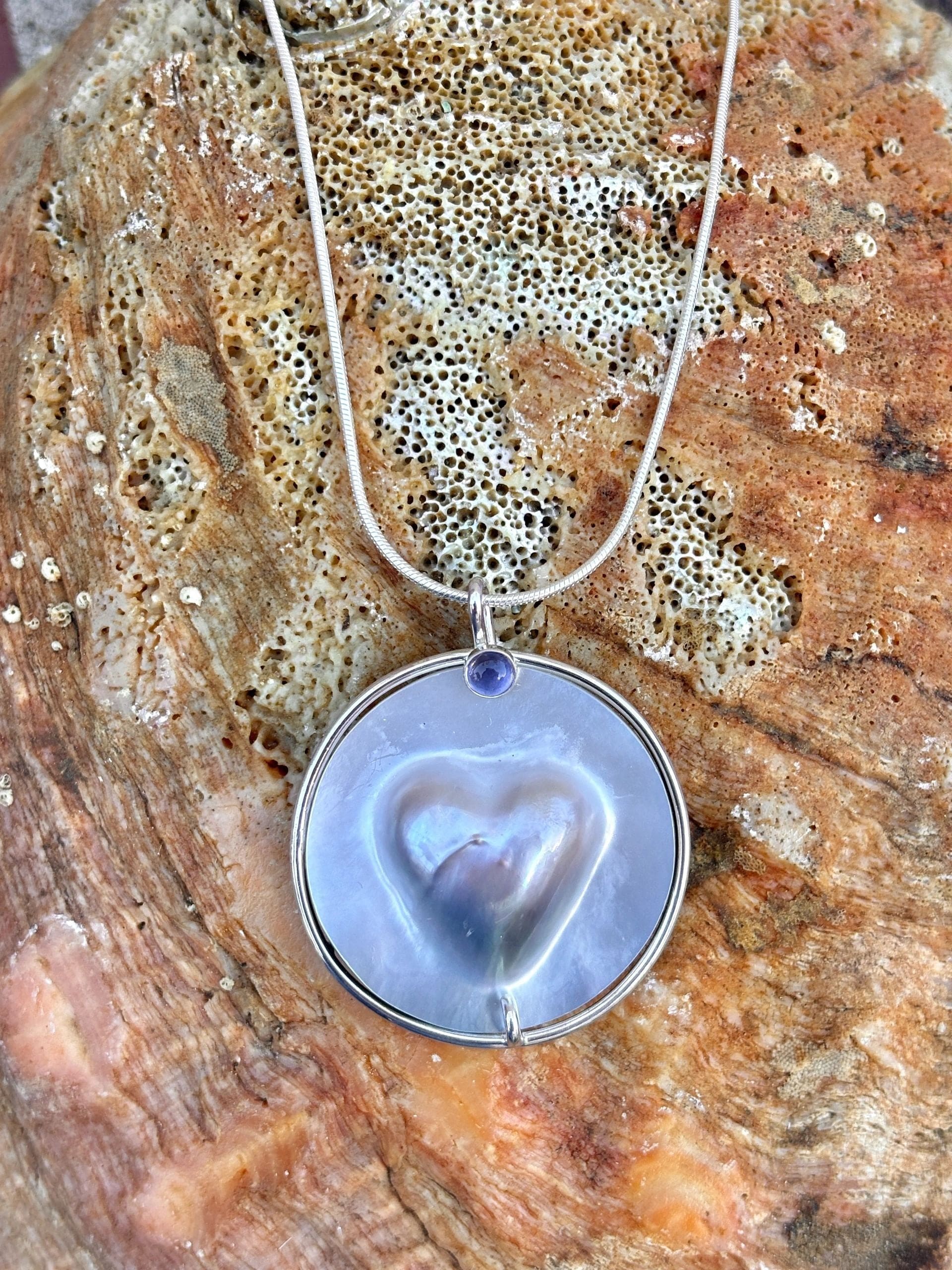 Salt Water Blister Pearl Pendant Amy Jahn Inventory