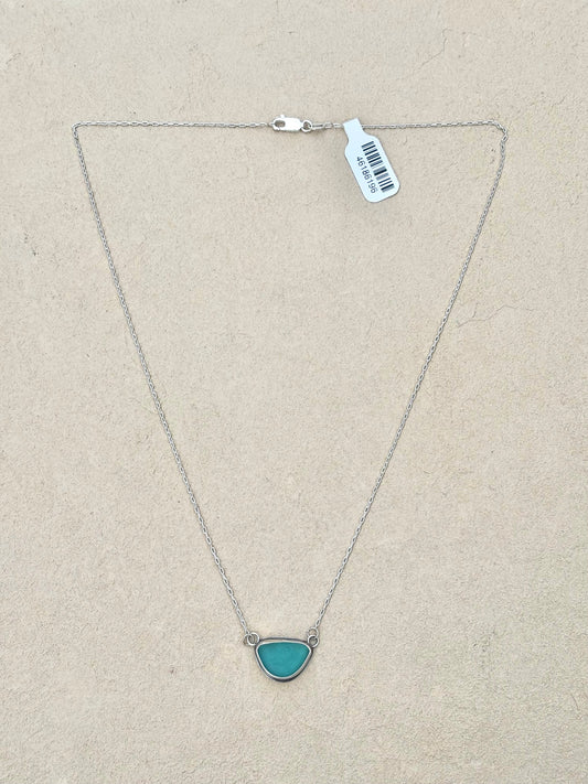 Seafoam Green Sea Glass Sterling Necklace J. Anderson LTL Inventory