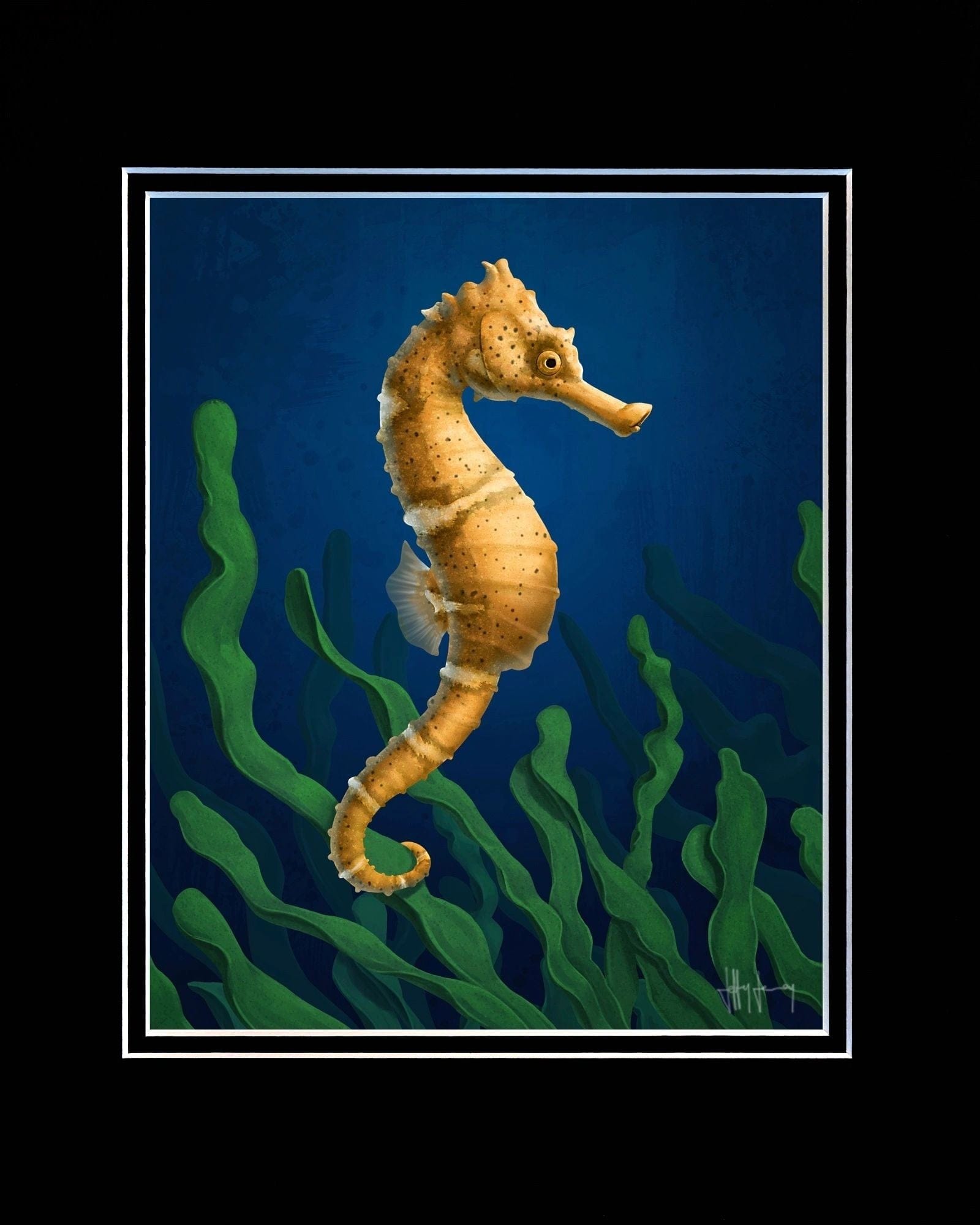 Seahorse Print Jeff Jenny Consignment