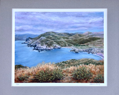 "Shark Harbor" Giclee Print of Original Oil Painting - Limited Edition of 50 Marion Dies Consignment