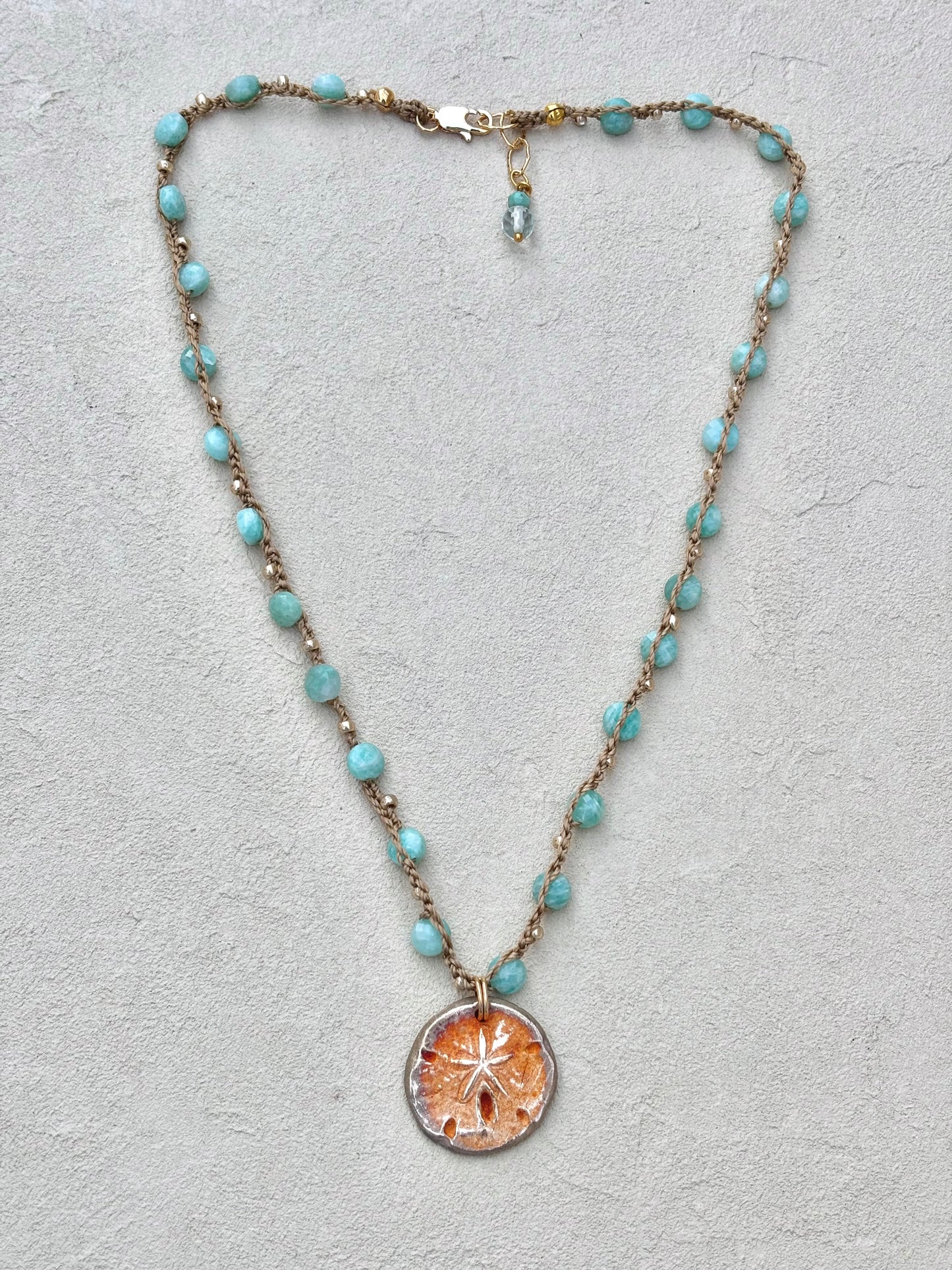 Short Semi-Precious Stone Necklaces- Bronze Pendants (Assortment) Heidi Duran Inventory