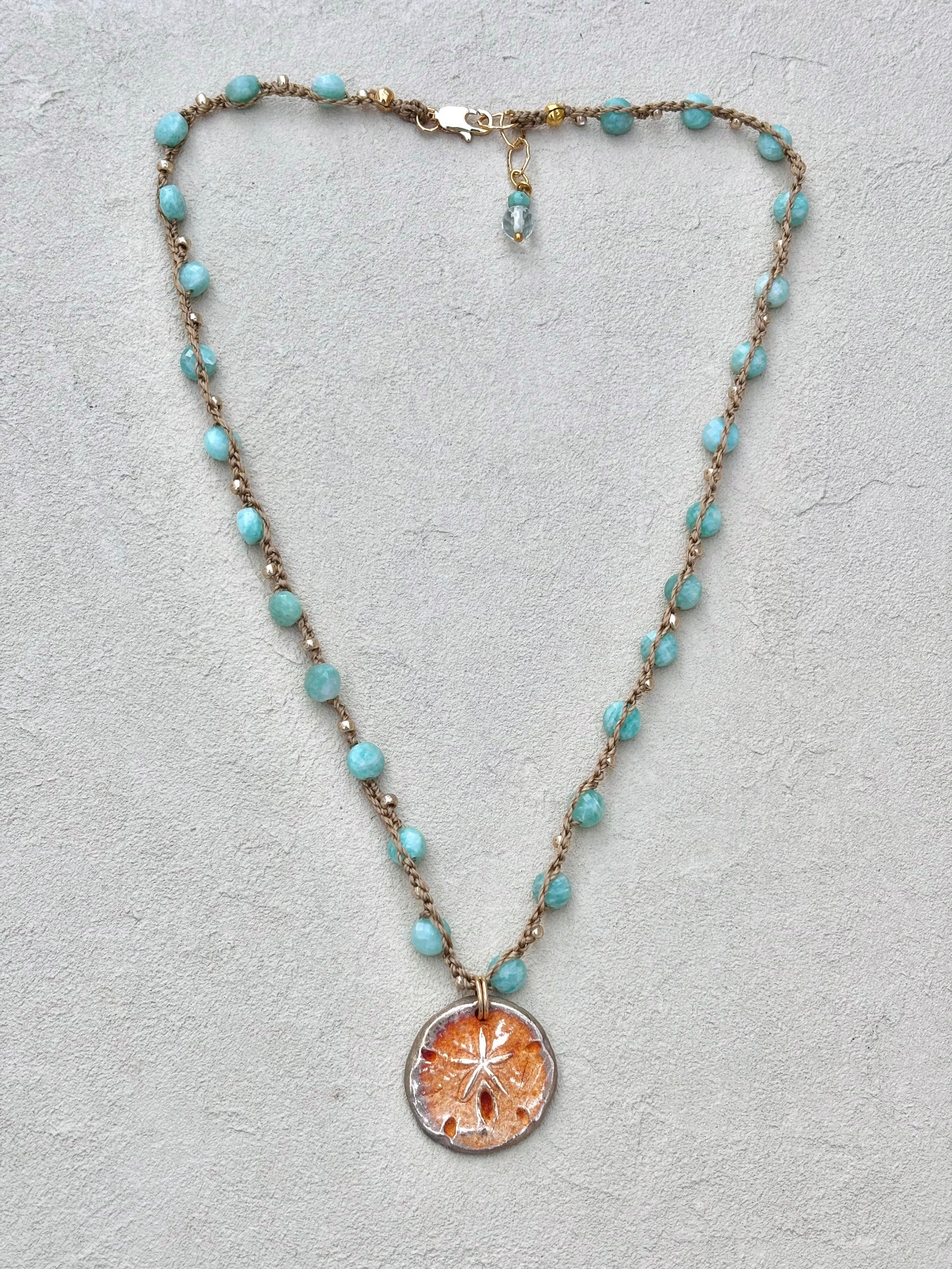 Short Semi-Precious Stone Necklaces- Bronze Pendants (Assortment) Heidi Duran Inventory
