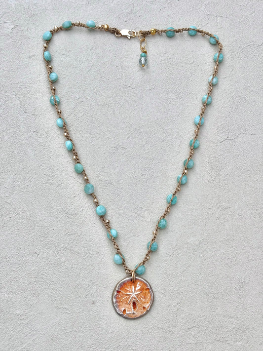 Short Semi-Precious Stone Necklaces- Bronze Pendants (Assortment) Heidi Duran Inventory