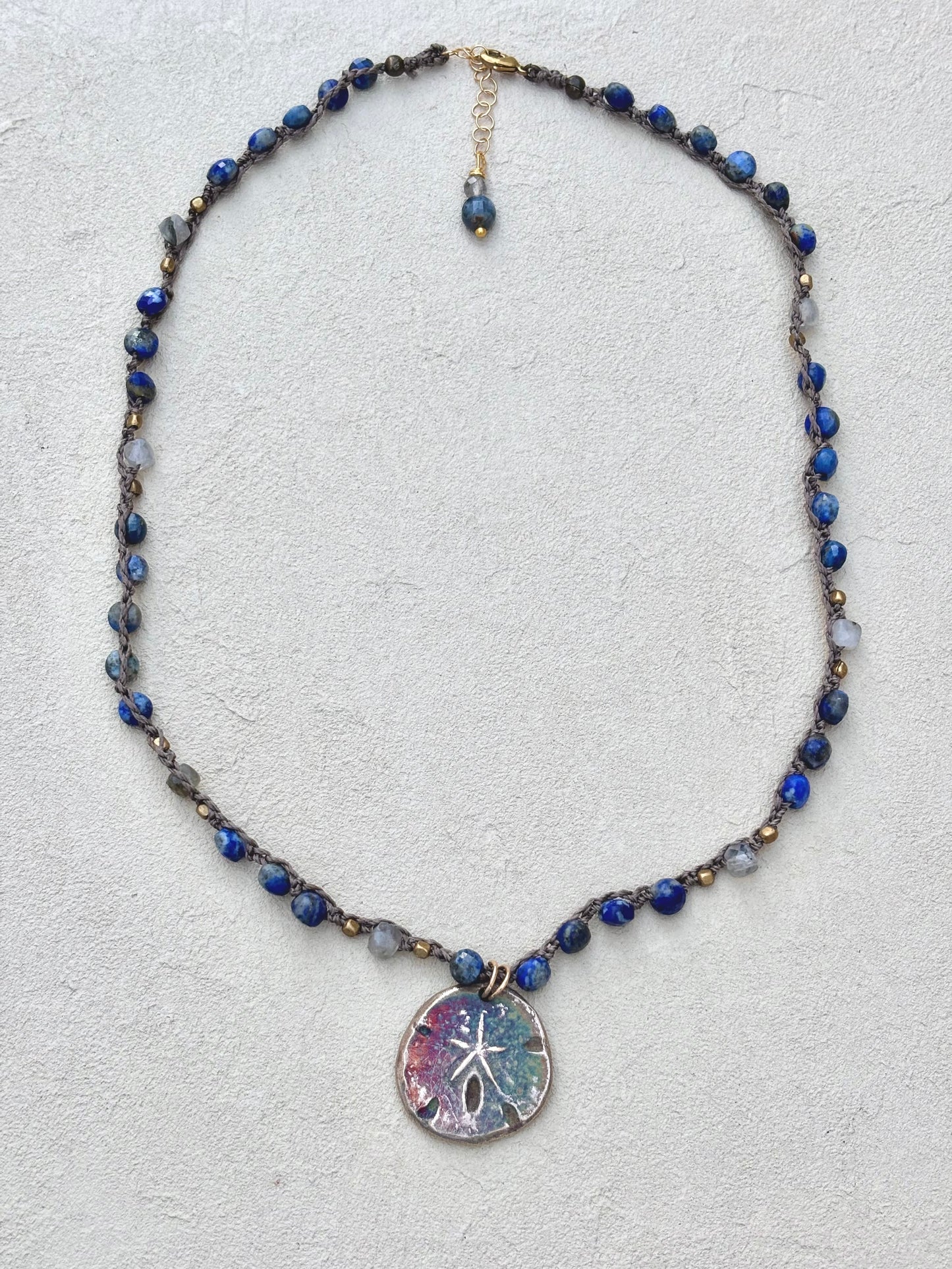Short Semi-Precious Stone Necklaces- Bronze Pendants (Assortment) Heidi Duran Inventory