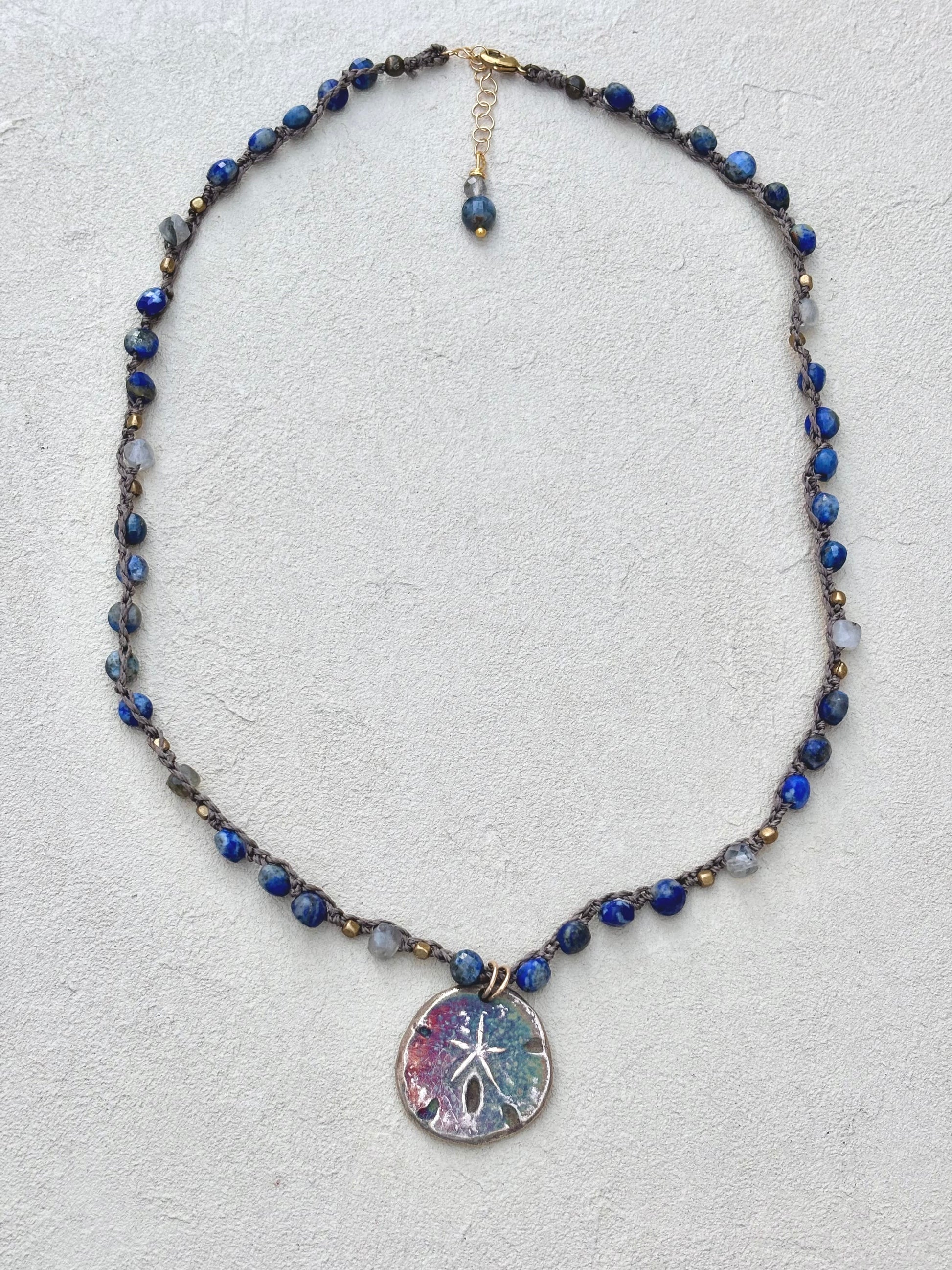 Short Semi-Precious Stone Necklaces- Bronze Pendants (Assortment) Heidi Duran Inventory
