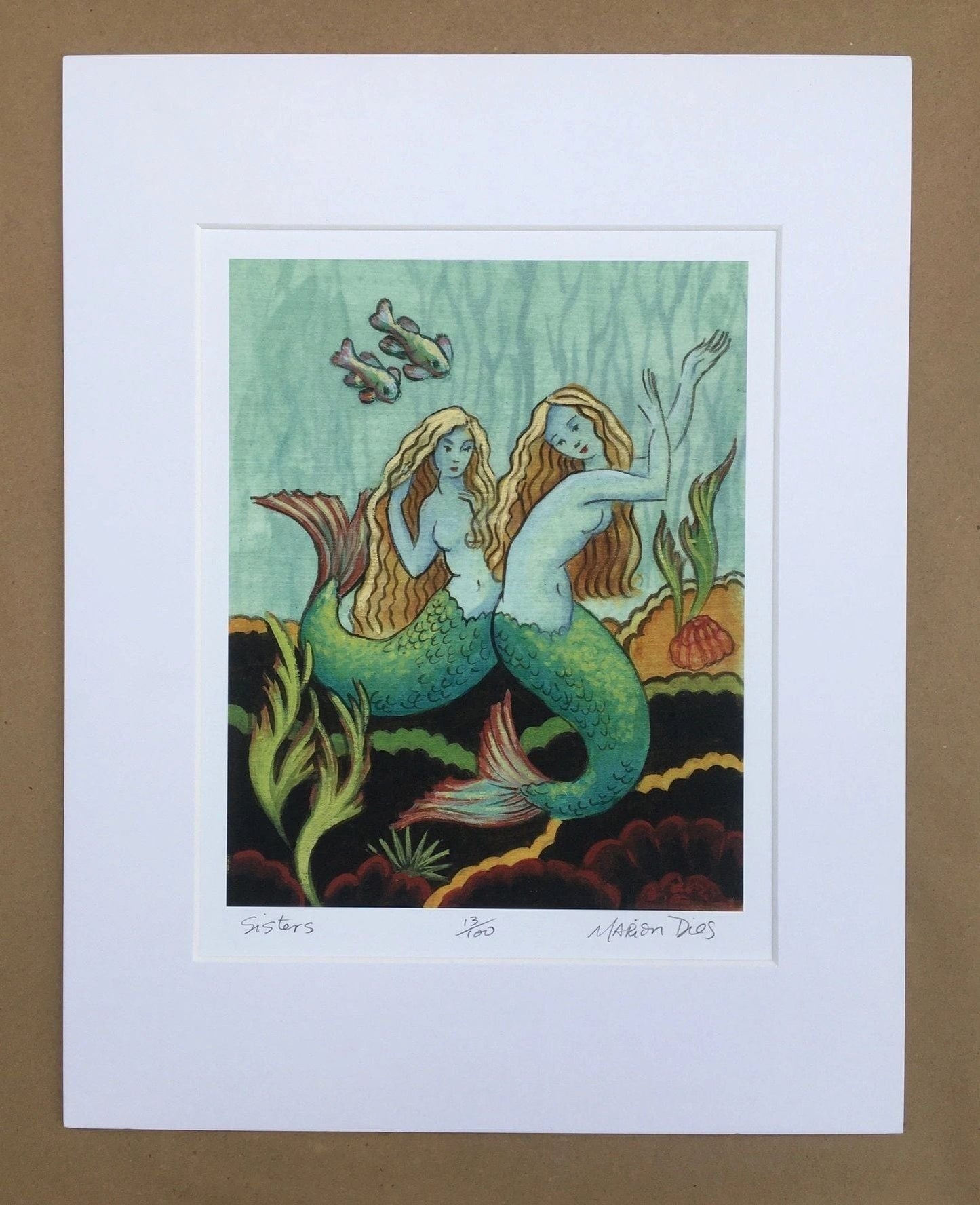 "Sisters" Mermaid Print Marion Dies Consignment