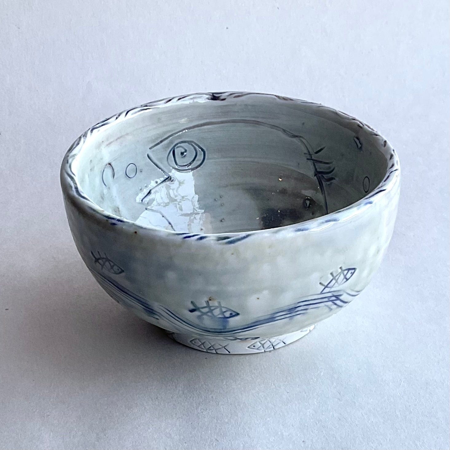 Small Ceramic Bowls- Single Fish Juls Inventory 5" X 2.5"