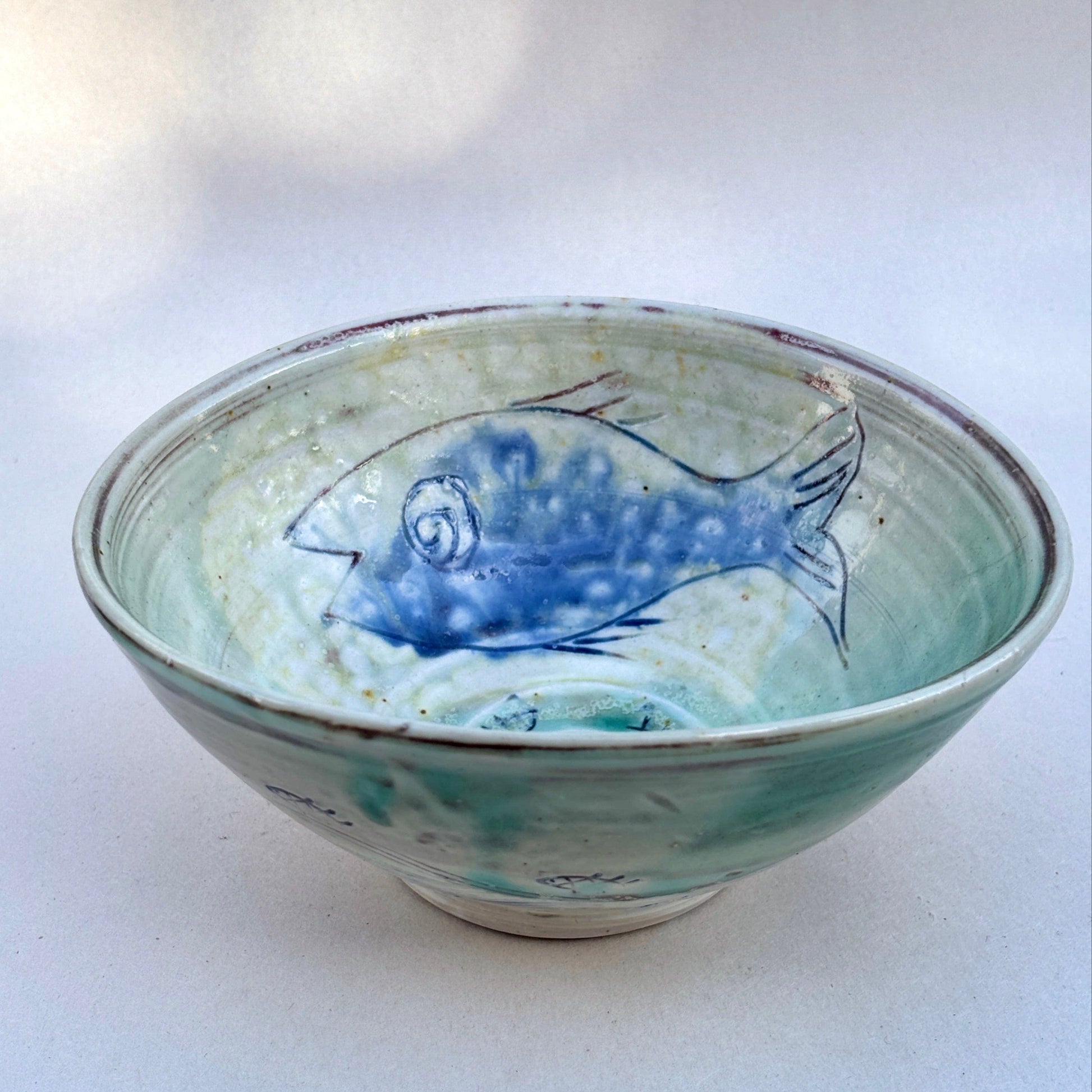 Small Ceramic Bowls- Single Fish Juls Inventory 6" x 2.5"