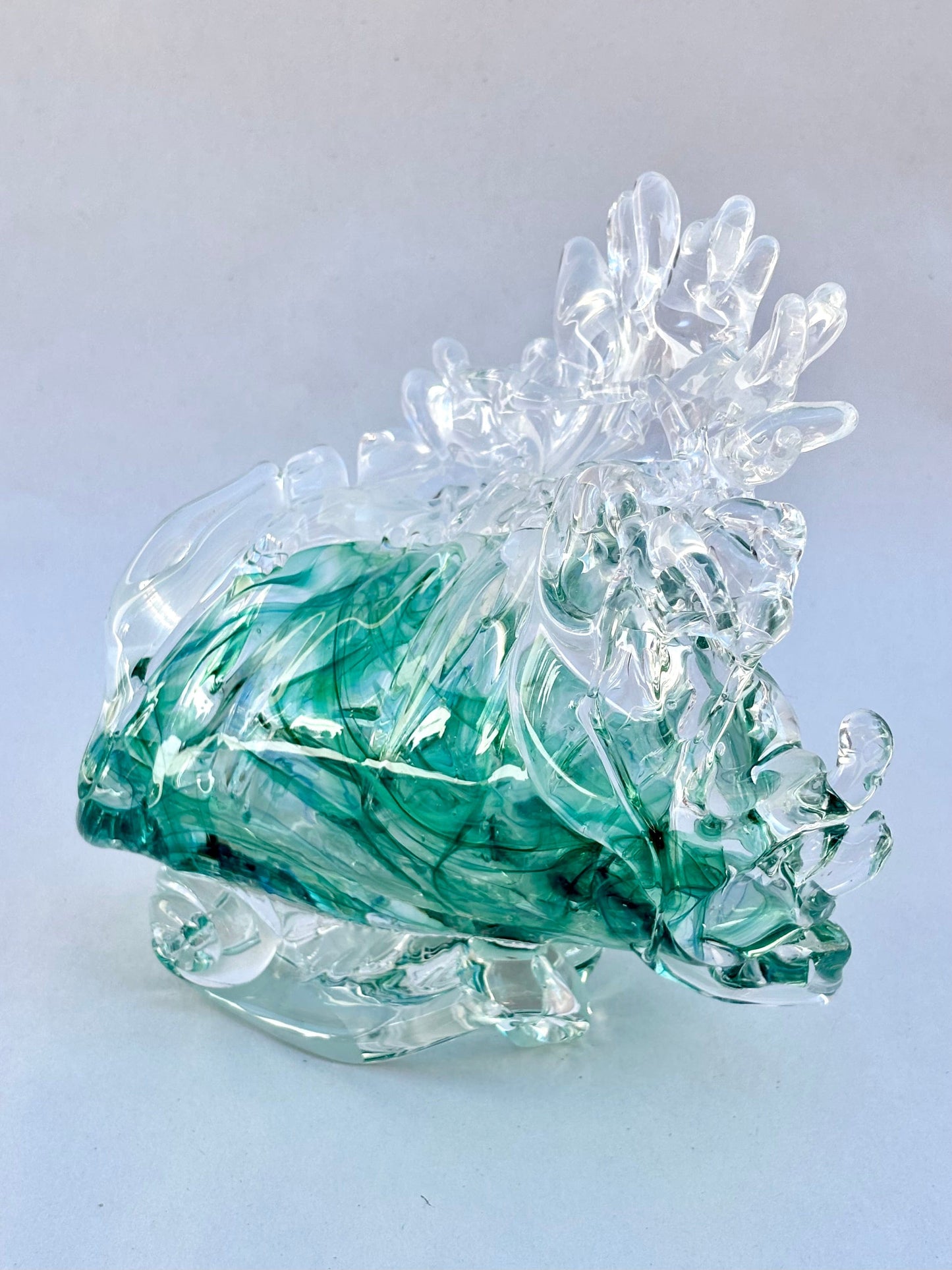 Small Hand Blown Glass "Wave" Mariah A. Conner Consignment