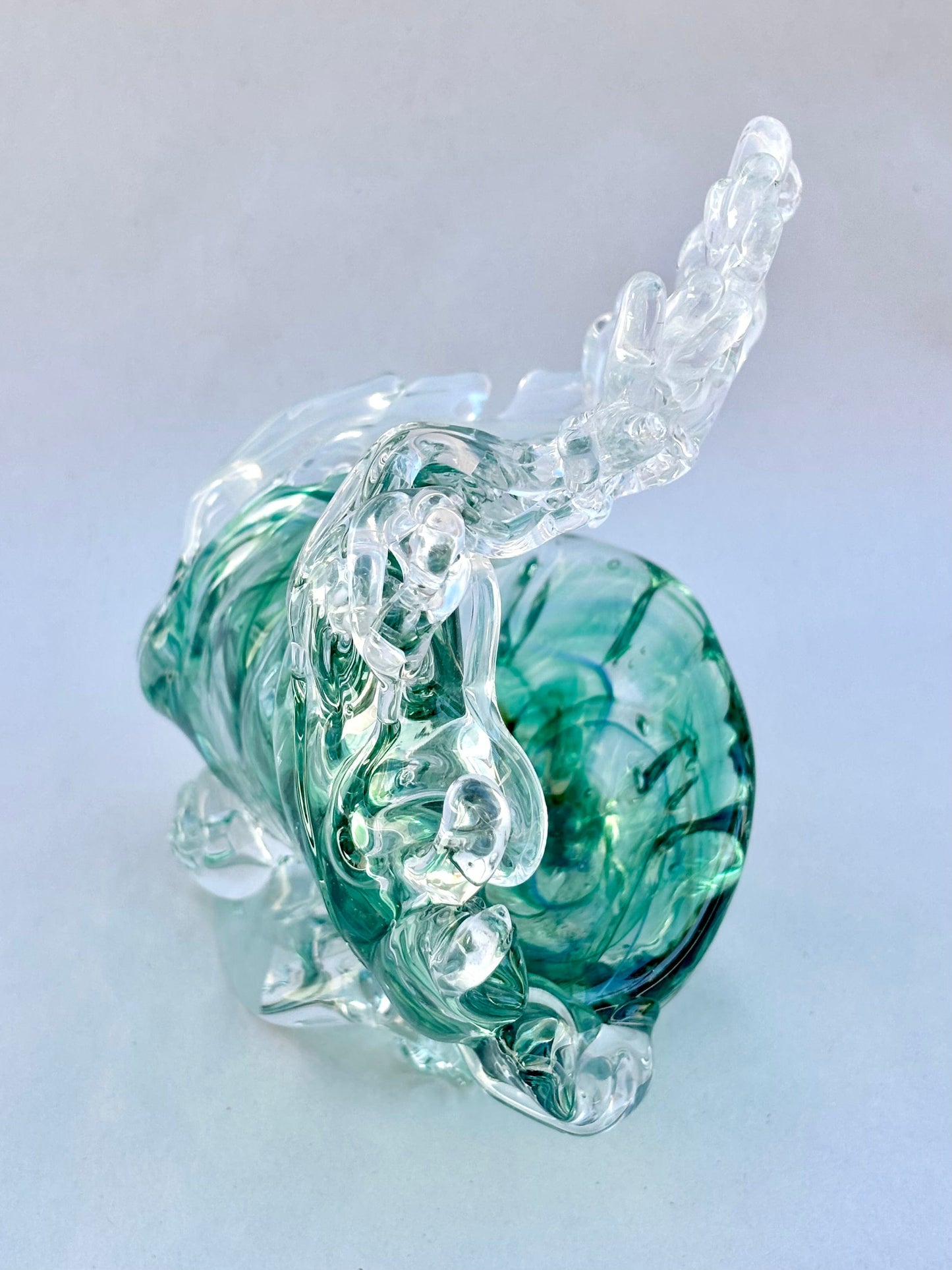 Small Hand Blown Glass "Wave" Mariah A. Conner Consignment
