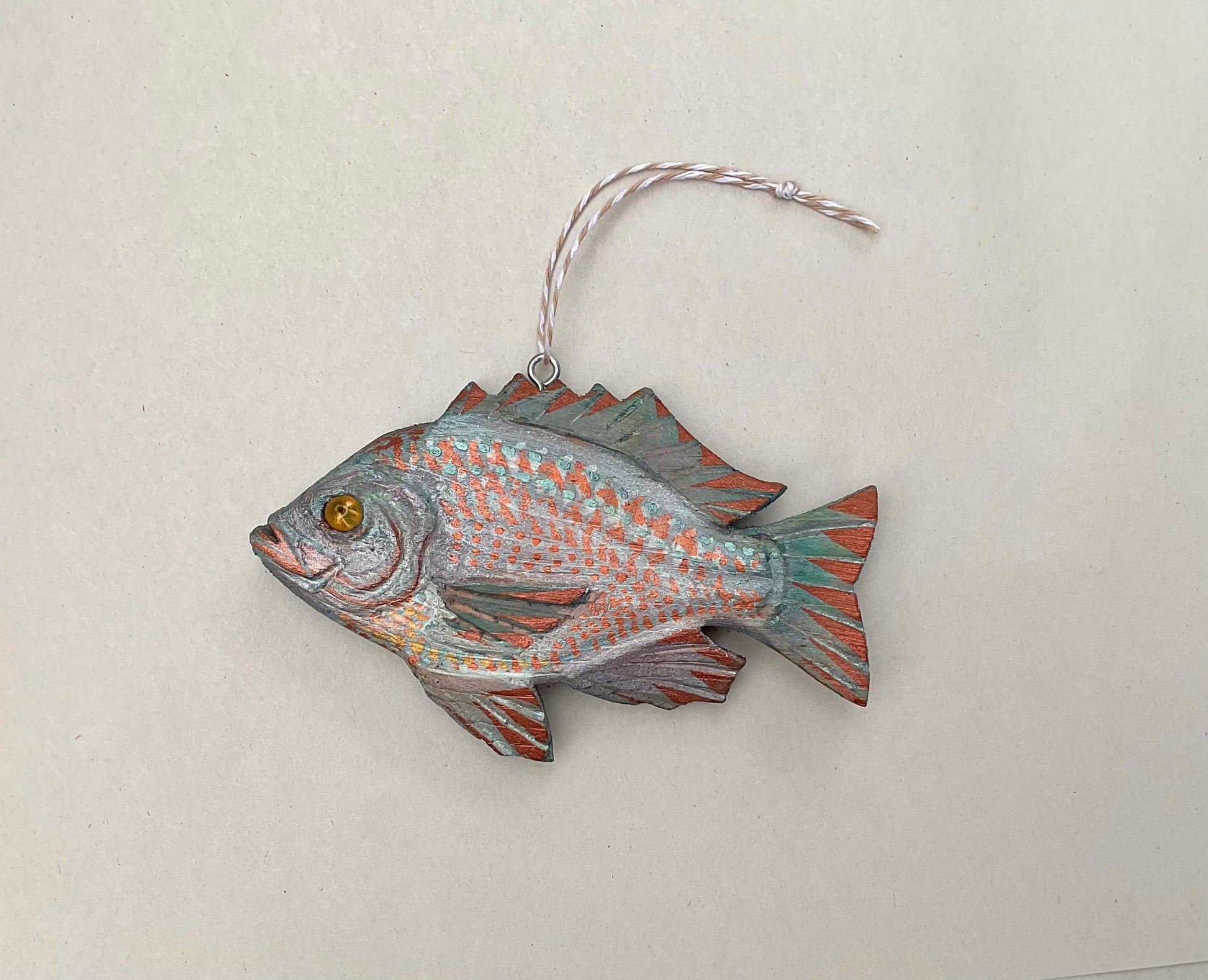 Small Wooden Fish Ornaments Daniel Floyd Inventory