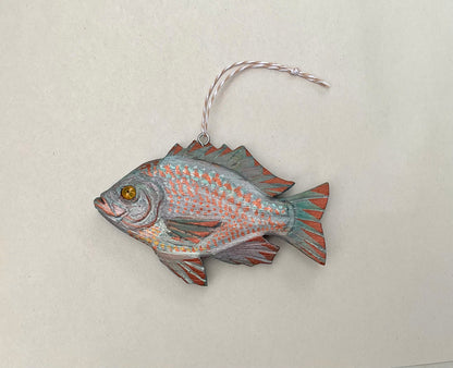 Small Wooden Fish Ornaments Daniel Floyd Inventory