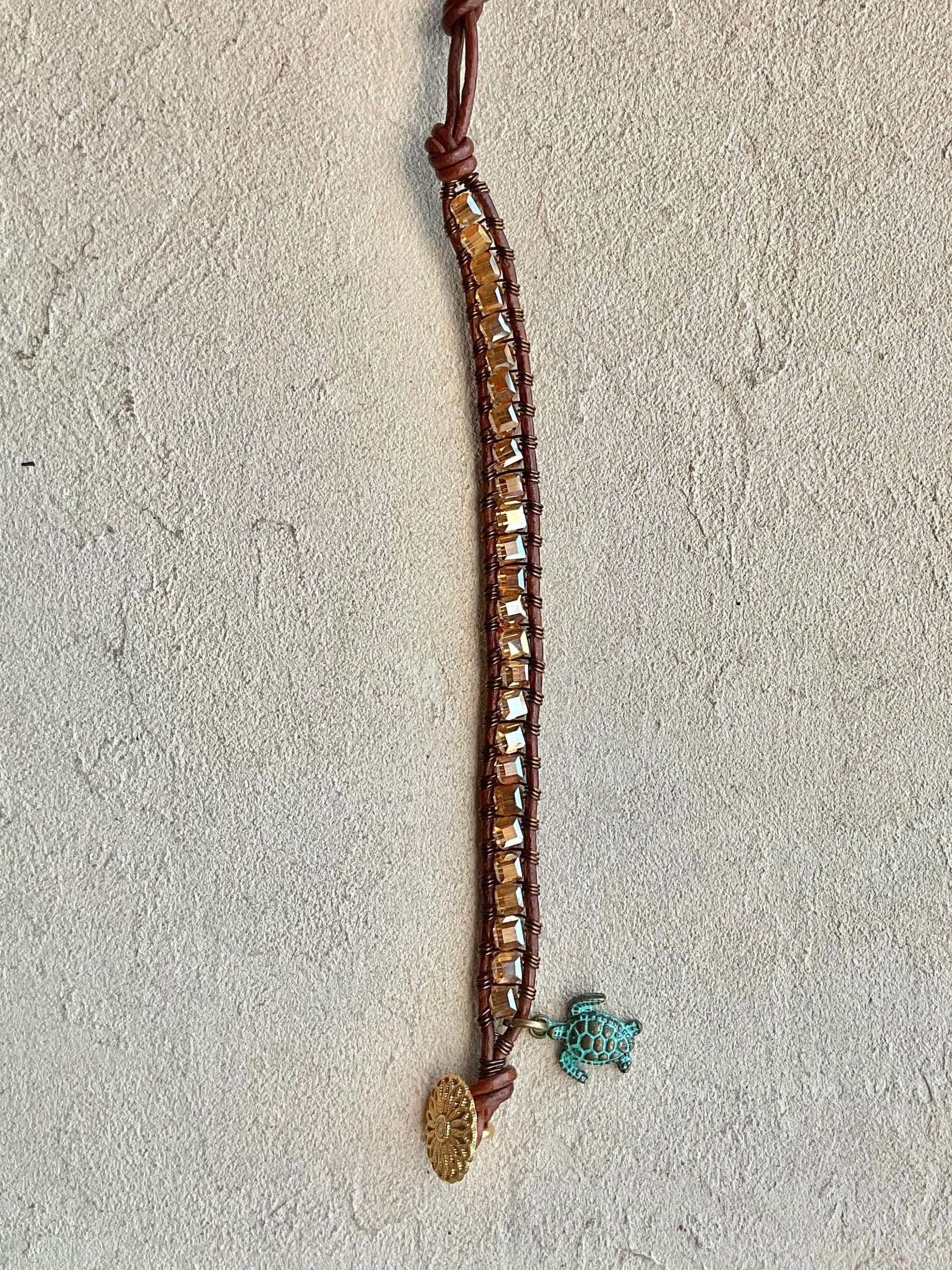 "Sparkling Seas" Swarovski Crystal Bracelets Heidi Duran Inventory Golden Yellow