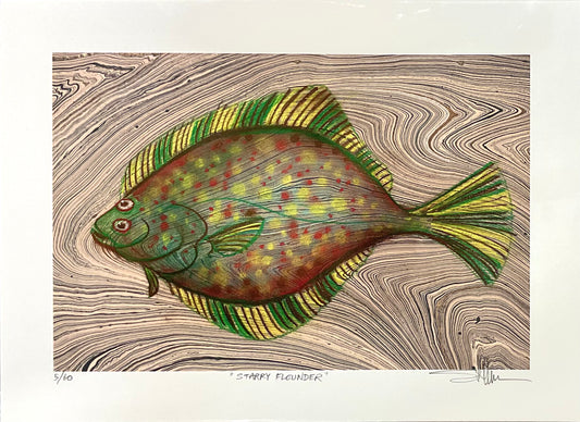 "Starry Flounder" Limited Edition Print Stephen Holman Consignment