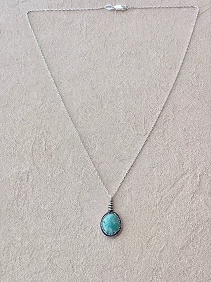 Sterling Nautical Knot Turquoise Pendant/Necklace J. Anderson LTL Inventory