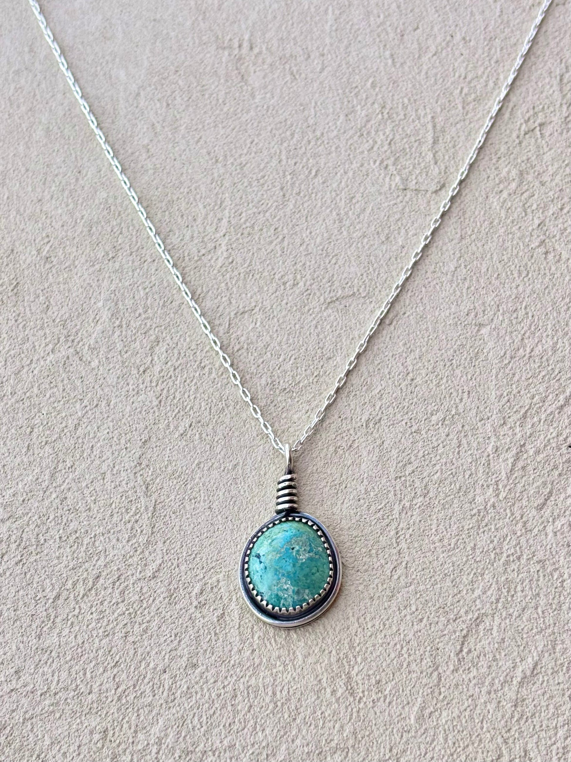 Sterling Nautical Knot Turquoise Pendant/Necklace J. Anderson LTL Inventory