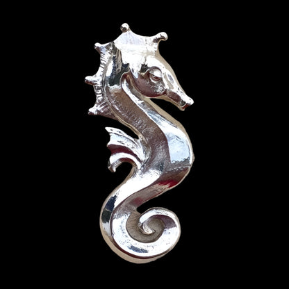 Sterling Seahorse Collection Michiko Consignment LARGE HAPPY SEAHORSE