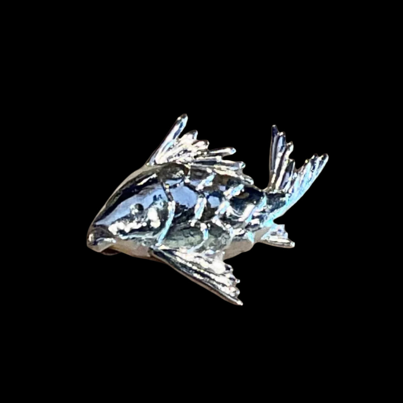 Sterling Silver "Happy Fish" Pendant Michiko Consignment