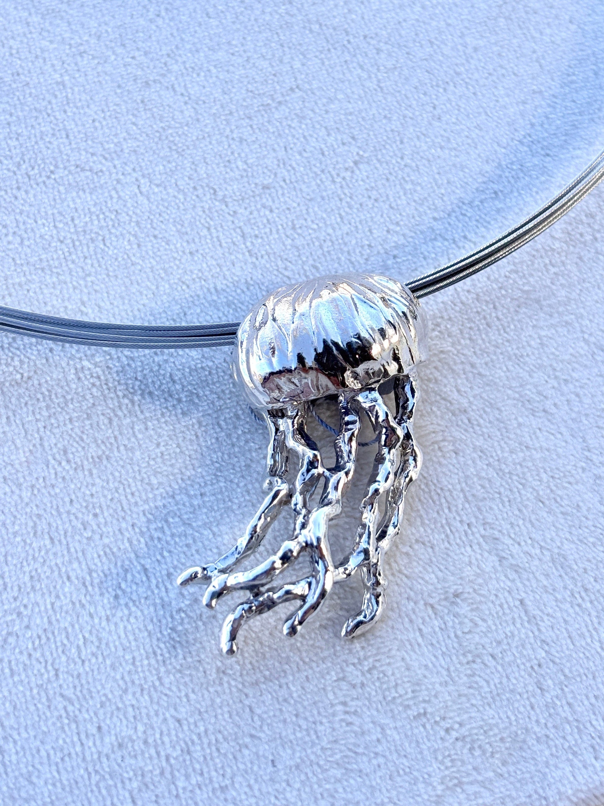 Sterling Silver Jellyfish Pendant Michiko Inventory Pendant