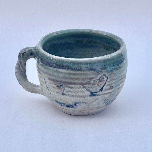 "Swimming Fish" Ceramic Mugs - 8oz Juls Inventory