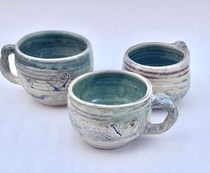 "Swimming Fish" Ceramic Mugs - 8oz Juls Inventory