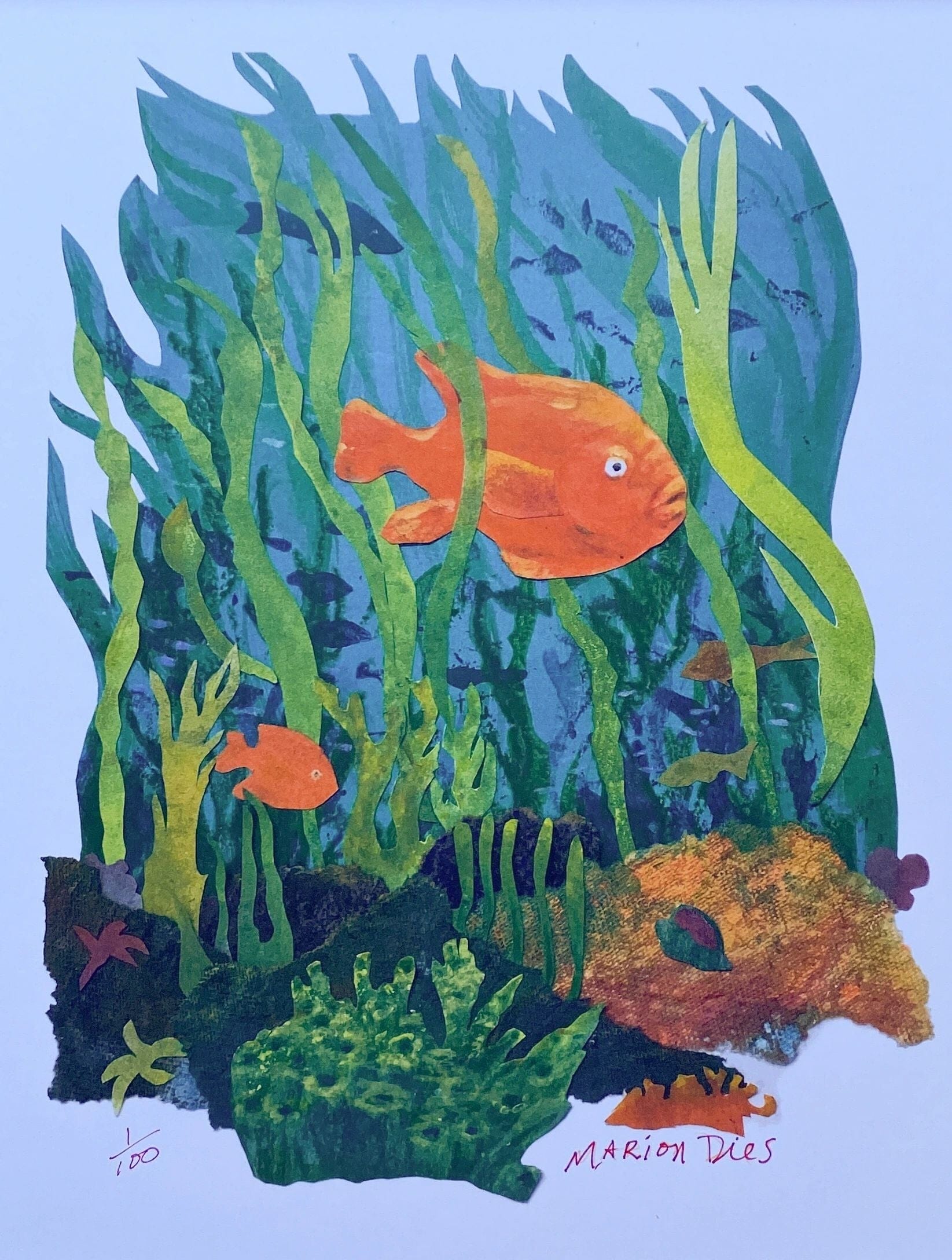 "Two Garibaldis" Giclee Print Marion Dies Consignment