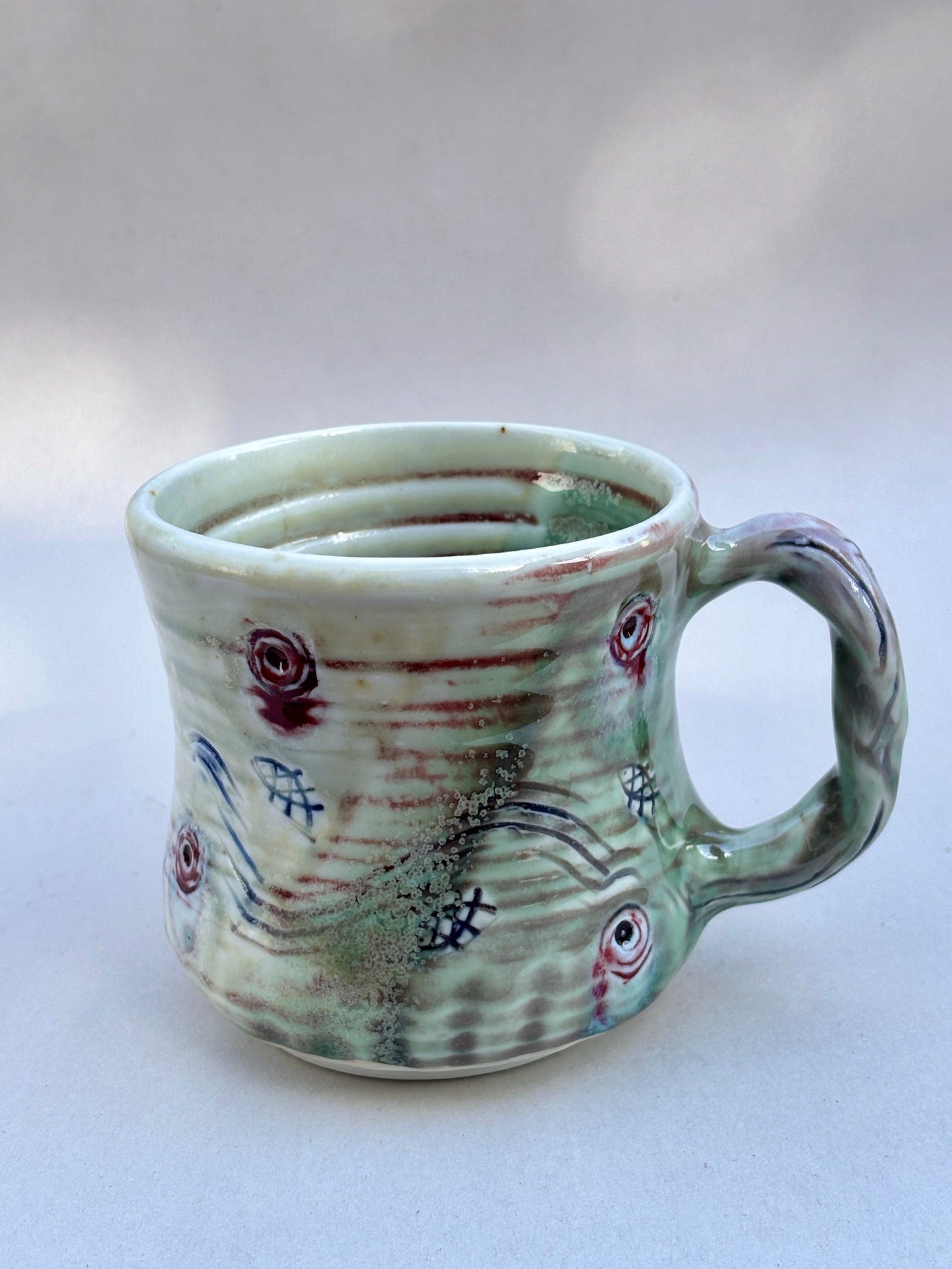 "Two -Toned Fish" Ceramic Mugs - 14oz Juls Inventory