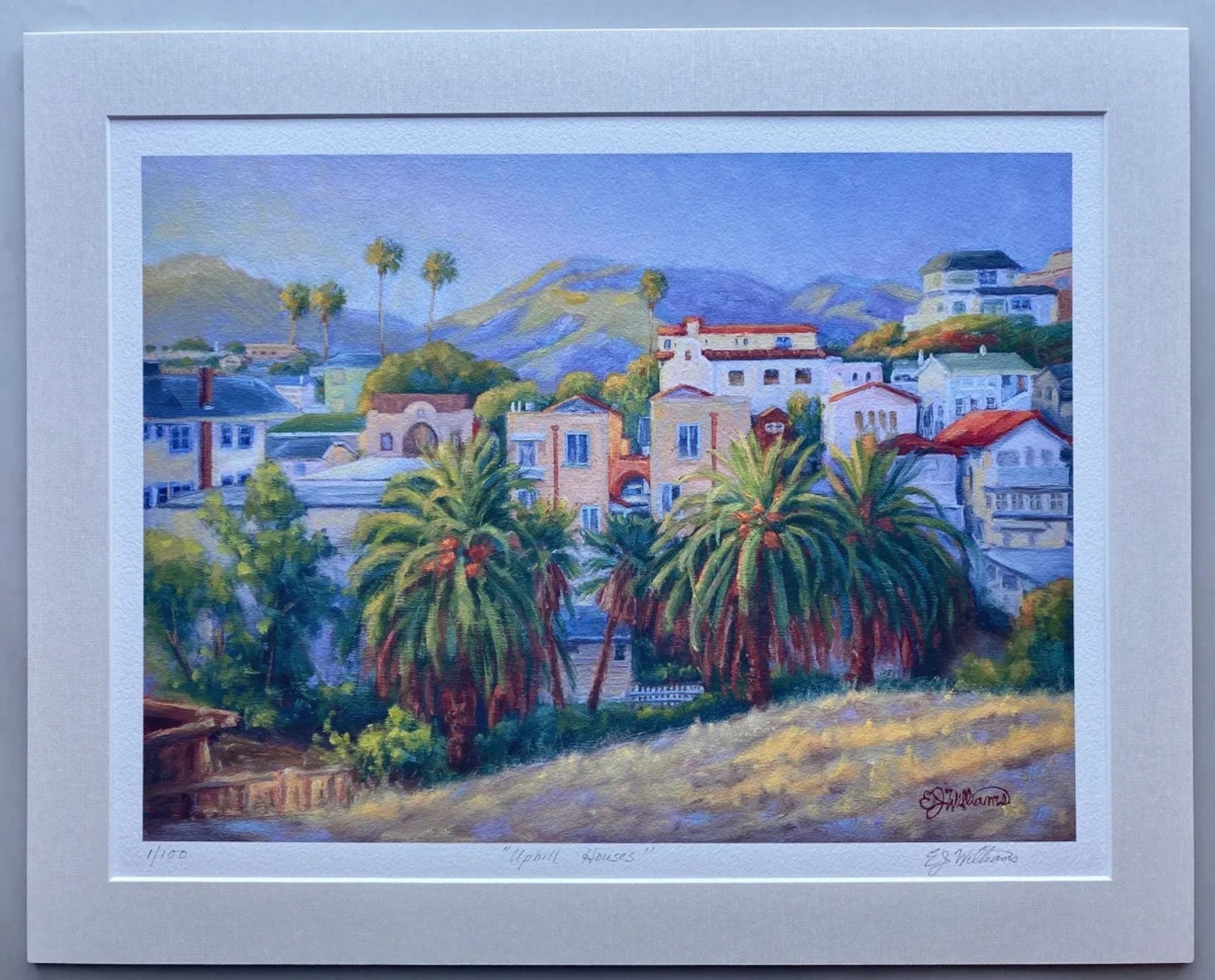 "Uphill Houses" Giclee Print EJ Williams Consignment