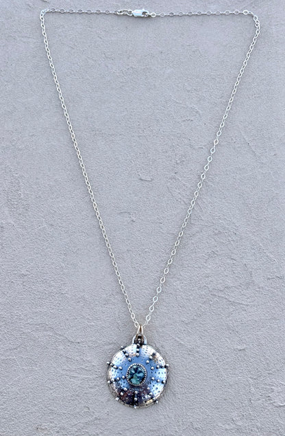 "Variscite Urchin" Sterling Necklace J. Anderson LTL Inventory