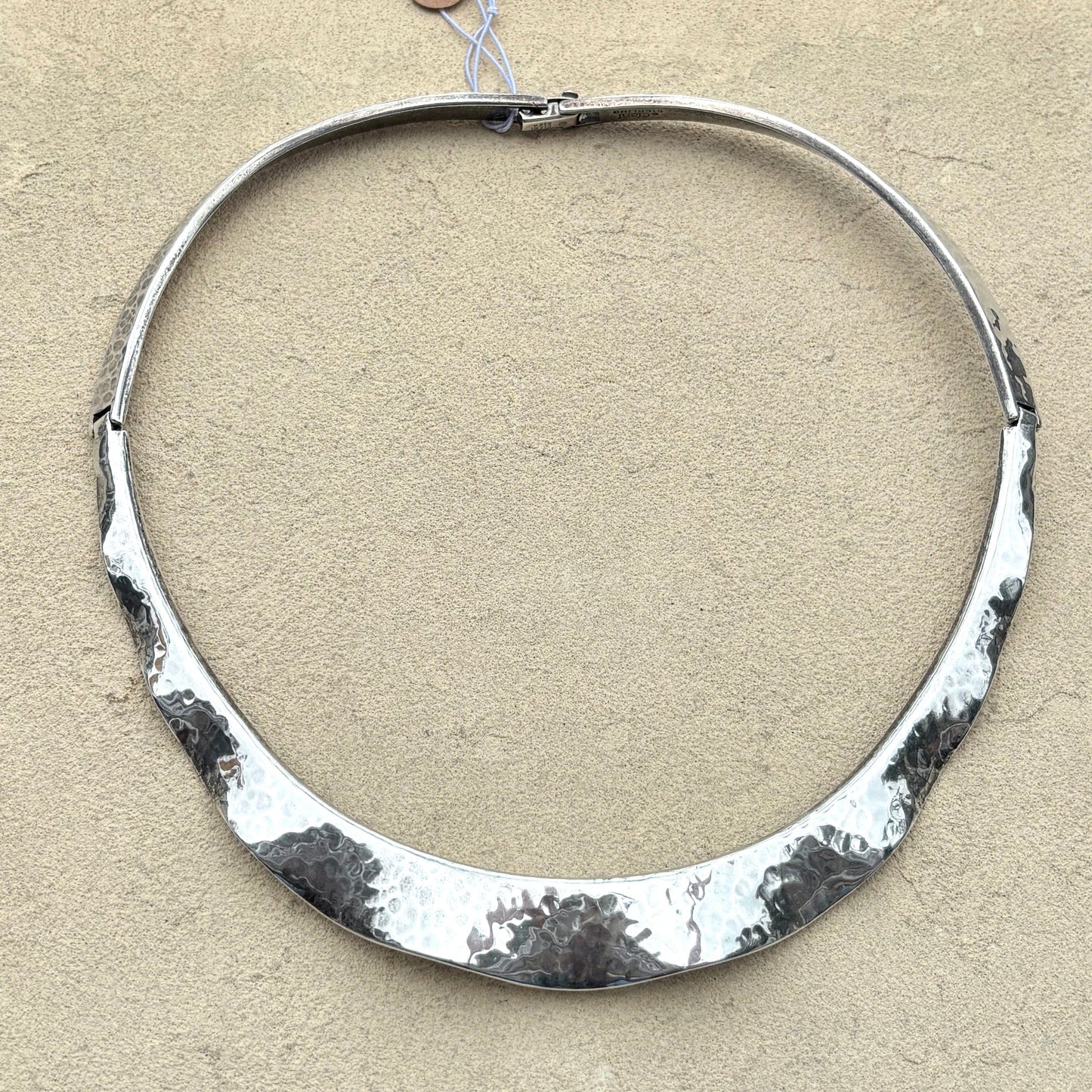 Vintage Sterling Silver Choker Necklace Afishinados Inventory