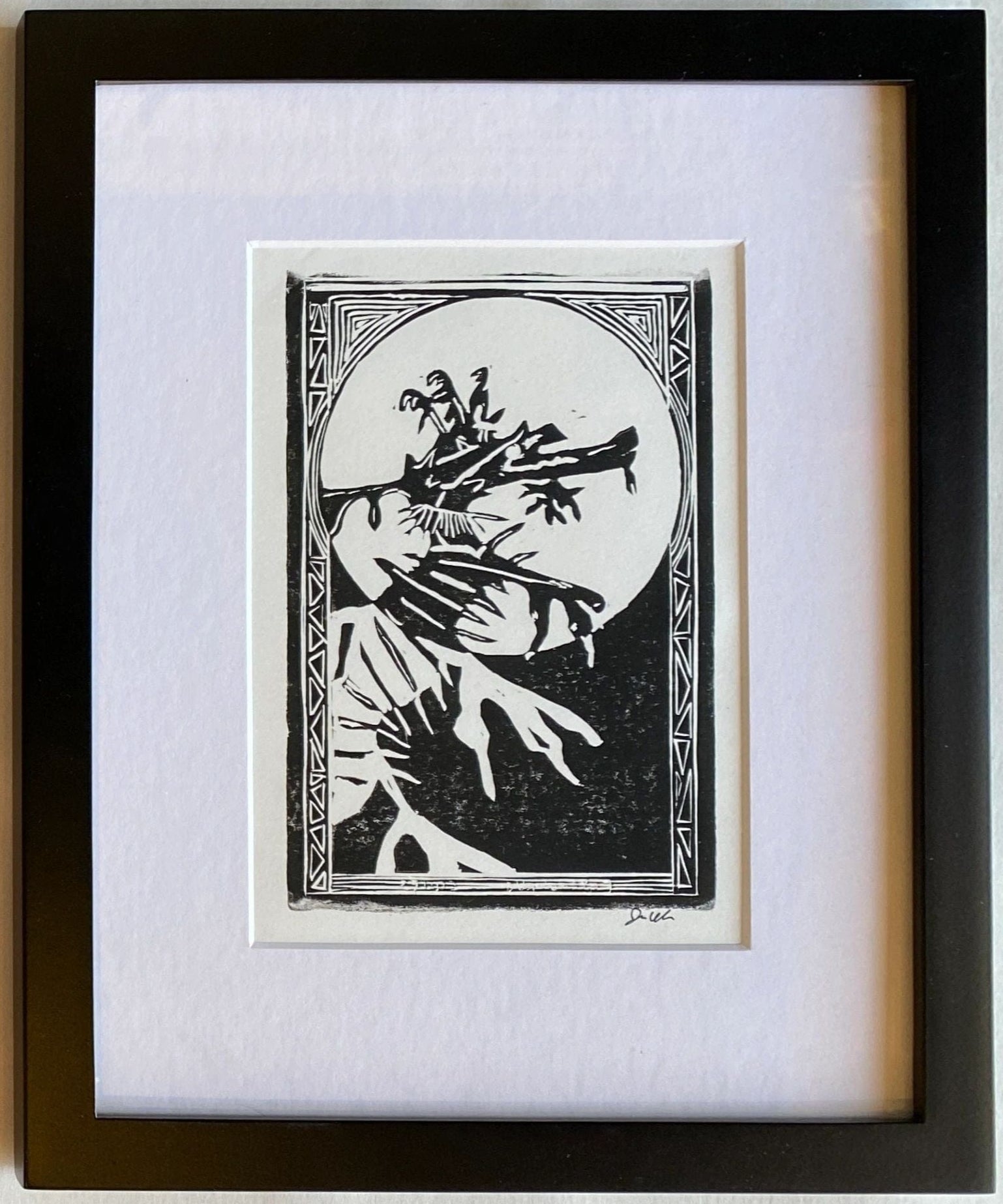 "Weedy Seadragon" Block Print EJ Williams Consignment