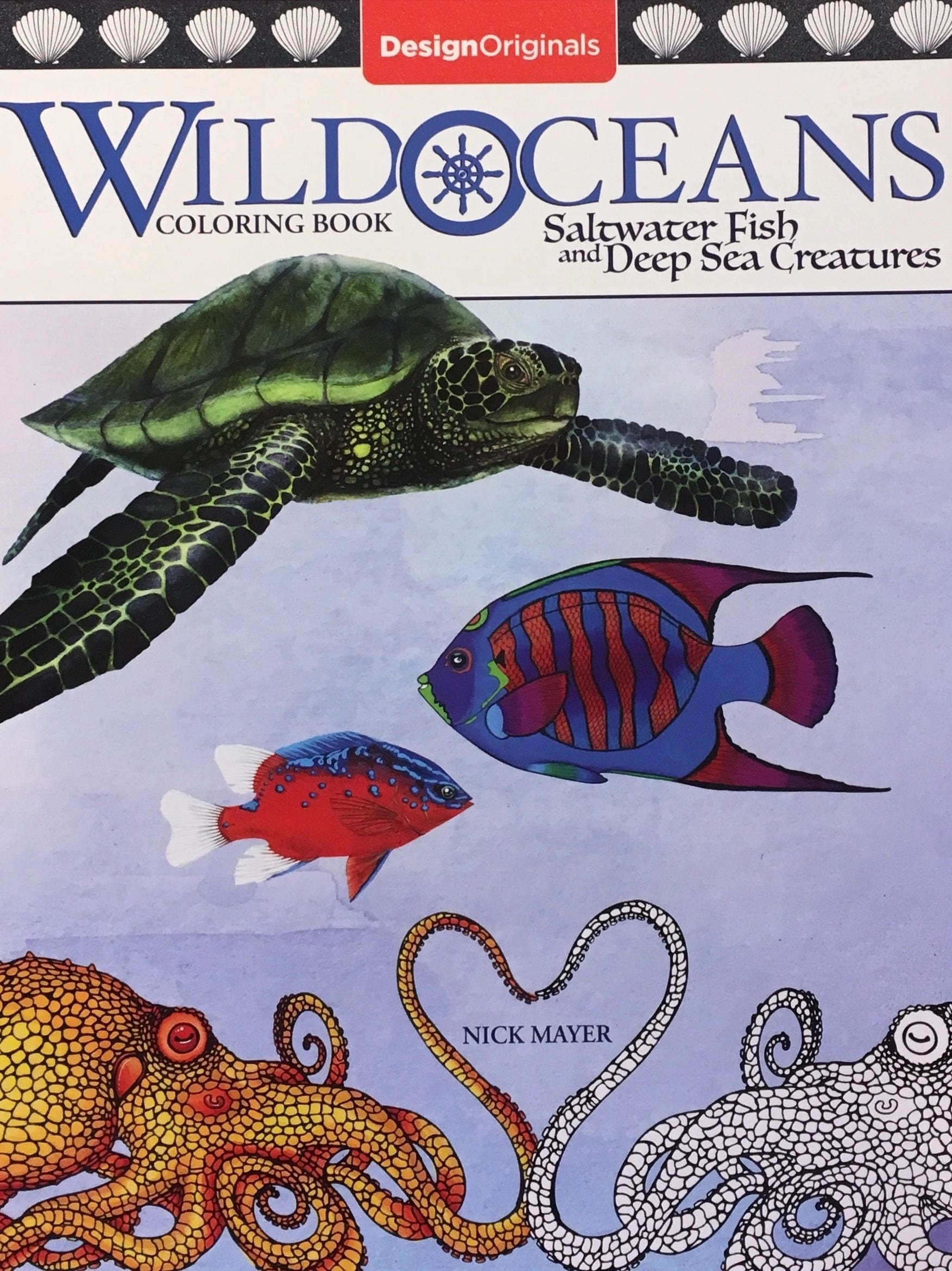 Wild Oceans Coloring Book Nick Mayer Inventory