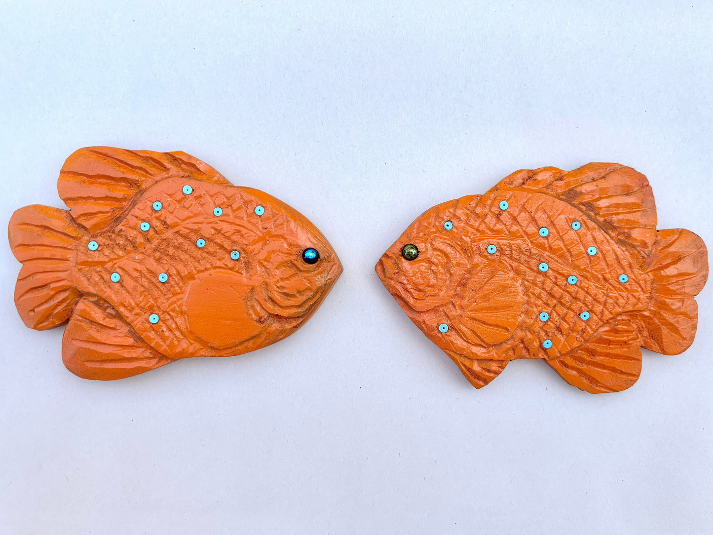 Wooden Carved Garibaldi Fish Daniel Floyd Inventory